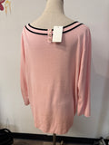 Talbots Pink/Black Sweater, 3X