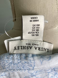 Laura Ashley White/Blue Top, XS