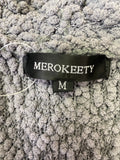 Merokeety Gray Cardigan, M