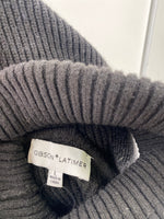 Gibson Latimer Black Open Shoulder Sweater, L