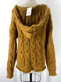 Brown Hooded Sweater, M