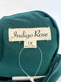 Indigo Rose Green Sweater, 1X