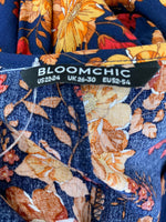 Bloomchic Navy Print Dress, 22/24