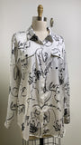 Karl Lagerfeld White/Black Top, L