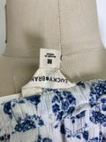 Lucky Brand White/Blue Top, M