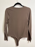 Nuuds Brown Bodysuit, L
