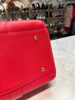 MCM Pink Satchel, 15.5"x9"x7.5"