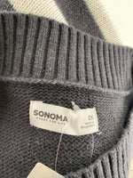 Sonoma Black Stripe Sweater, 2X