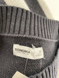 Sonoma Black Stripe Sweater, 2X