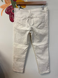 Loft White Crop 26" Inseam Jeans, 10
