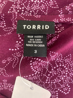 Torrid Purple Sheer Top, 3X