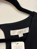 Loft Black 25" Inseam Jumpsuit, L