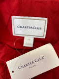 New Charter Club Red Quilted Jacket, 2X