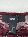 Forever 21 Burgundy Lace Bodysuit, 2X