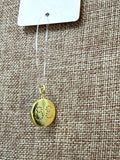 “38” Gold/White Pendant