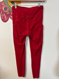 Lululemon Red 25" Inseam Leggings, 4