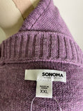 Sonoma Purple Cardigan, XXL