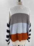 Stripe Oversized Sweater, M