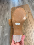 New Torrid Brown/Translucent Sandals, 8.5 Wide (retail $74)