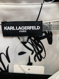 Karl Lagerfeld White/Black Top, L