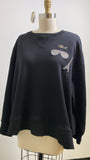 Karl Lagerfeld Black Sweatshirt, 1X