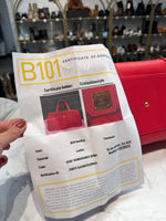 MCM Pink Satchel, 15.5"x9"x7.5"