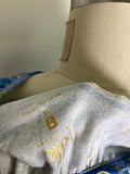 Belle Kim Gravel Blue Top, 1X