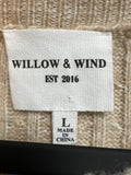 Willow & Wind Tan Sweater, L