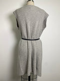 Ellen Tracy Gray Belted Sweater, XL