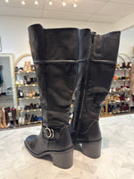 Bare Traps Black Faux Leather Melody Boots, 10