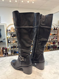 Bare Traps Black Faux Leather Melody Boots, 10