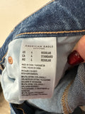 American Eagle Stovepipe 30" Inseam Cuffed Jeans, 4