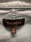 Talbots Green Denim Jacket, M