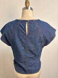 DKNY Blue Top, S