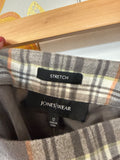 Jones Wear Plaid Skirt, 12