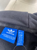 Adidas Black Cropped Hoodie Sweatshirt, S