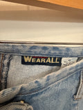 WearAll Denim Button Front Skirt, 10