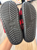 Crocs Red Plaid Shoes, 9