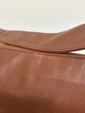 Kelly Tooke Retail $365 Cognac Leather Shelly Shoulder Bag, 13.5"x9.5"