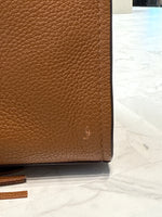 Tory Burch Brown Leather Shoulder Bag, 15"x11"