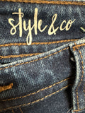 Style & Co Slim Leg 24" Inseam Jeans, 6 Petite