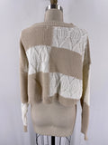 Altar'd State Tan/White Sweater, S
