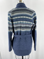 Sonoma Blue Belted Cardigan, S