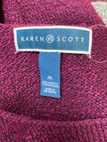 Karen Scott Purple Sweater, M