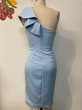Do + Be Blue One Shoulder Dress, S