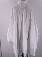 New BooHoo White Oversized Feather Balloon Top, 8