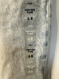 New Aeropostale High Rise Flare 32" Inseam Jeans, 6