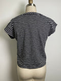 White House Black Market Black Stripe Top, XS