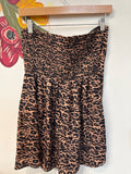 Pink Lily Animal Print Strapless Dress, XL