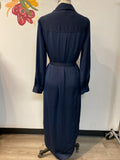 Banana Republic Blue Silky Crepe Dress, S